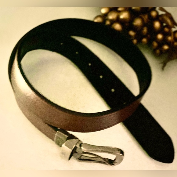 Dickies Men’s brown leather Belt double- sided - Picture 5 of 16